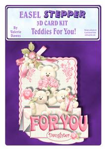 Easel Stepper 3D Card Kit - Teddies for You