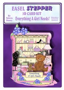 Easel Stepper 3D Card Kit - Everything a Girl Needs!