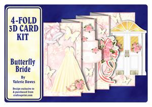 4-fold Card Kit - Butterfly Bride