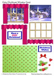 Cosy Christmas Window Card