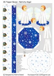 3D Topper Boxes - Nativity Angel
