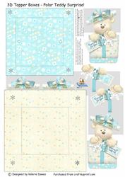 3D Topper Boxes - Polar Teddy Surprise