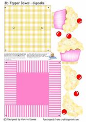 3D Topper Boxes - Cupcake