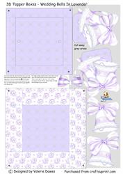 3D Topper Boxes - Wedding Bells in Lavender