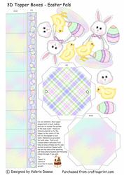 3D Topper Boxes - Easter Pals