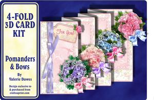 4-fold Card Kit - Pomanders & Bows
