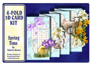 4-fold Card Kit - Spring Time