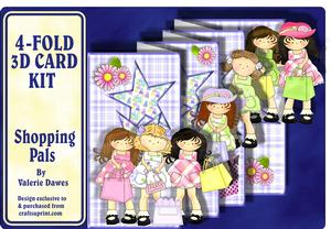 4-fold Card Kit - Shopping Pals