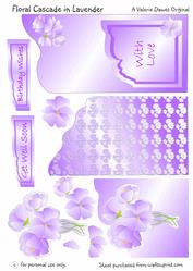 Floral Cascade in Lavender