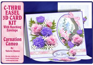 C-thru Easel 3D Card Kit - Carnation Cameo