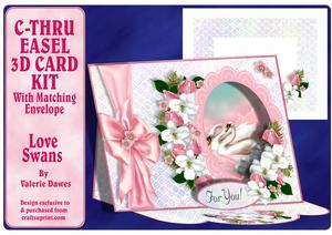 cup297664_203 - C-thru Easel 3D Card Kit - Love Swans