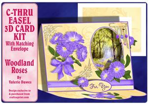 C-thru Easel 3D Card Kit - Woodland Roses