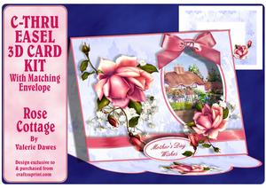 C-thru Easel 3D Card Kit - Rose Cottage