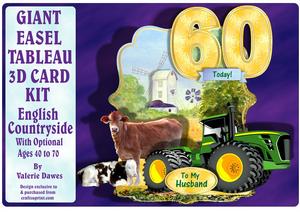 Giant Easel Tableau 3D Card Kit - English Countryside