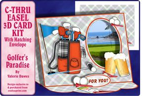 cup304703_203 - C-thru Easel 3D Card Kit - Golfer's Paradise