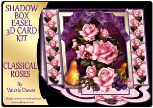 Shadow Box Easel Card Kits - Classical Roses