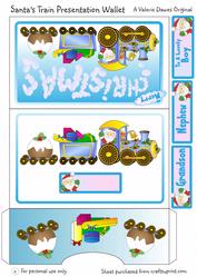 Santa's Train Boy's Presentation Wallet