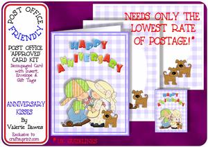 Post Office Friendly Card Kit - Anniversary Kisses