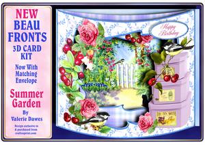 New Beau Fronts 3D Card Kit - Summer Garden