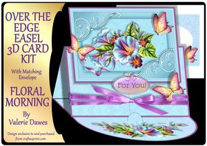 Over the Edge Easel Card Kit - Floral Morning