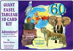 Giant Easel Tableau 3D Kit-adventurer with Optional Numerals