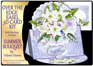 Over the Edge Easel Card Kit - Summer Bouquet