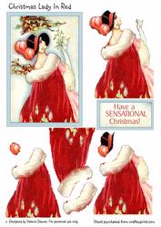 Christmas Lady in Red
