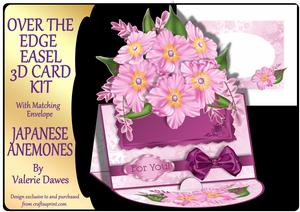 Over the Edge Easel Card Kit - Japanese Anemones