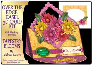 Over the Edge Easel Card Kit - Tapestry Blooms