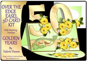 Over the Edge Easel Card Kit - Golden Years