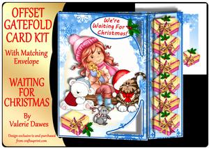 Offset Gatefold Card Kit - Waiting for Christmas