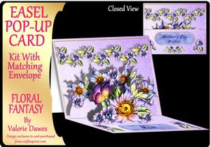 Easel Pop-up 3D Card Kit - Floral Fantasy
