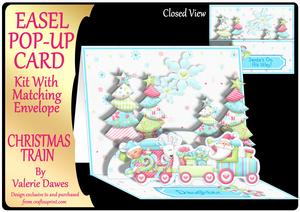 Easel Pop-up 3D Card Kit - Christmas Train