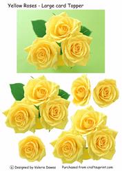 Yellow Roses - Large Topper