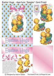 Easter Hugs - Aperture 'dangler' Card Front