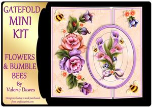 Gatefold Mini Kit - Flowers & Bumble Bees