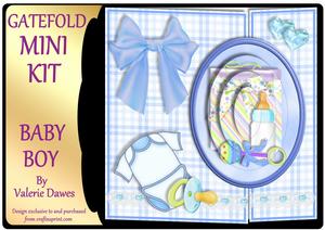 Gatefold Mini Kit - New Baby Boy