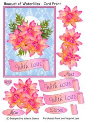 Bouquet of Waterlilies - Card Front