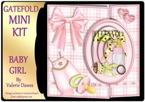 Gatefold Mini Kit - New Baby Girl