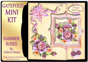 Gatefold Mini Kit - Summer Roses
