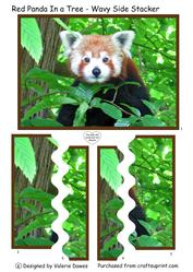 Red Panda in a Tree - Wavy Side Stacker