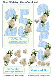 Silver Wedding Anniversary - Open/mum and Dad