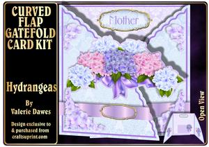 Curved Flap Gatefold Kit - Hydrangeas