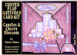 Curved Flap Gatefold Kit - Candles & Cherry Blossom