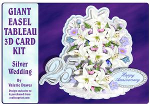Giant Easel Tableau - Silver Wedding Anniversary