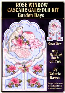 Rose Window Cascade Gatefold Kit - Garden Days