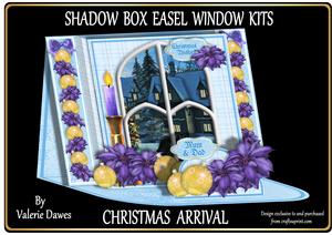 Shadow Box Easel Windows 3D Kit - Christmas Arrival