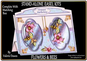 Stand-alone Easel Card Kit - Flowers & Bees
