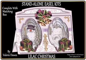 Stand-alone Easel Card Kit - Lilac Christmas