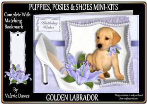 Puppies, Posies & Shoes Mini-kit - Golden Labrador